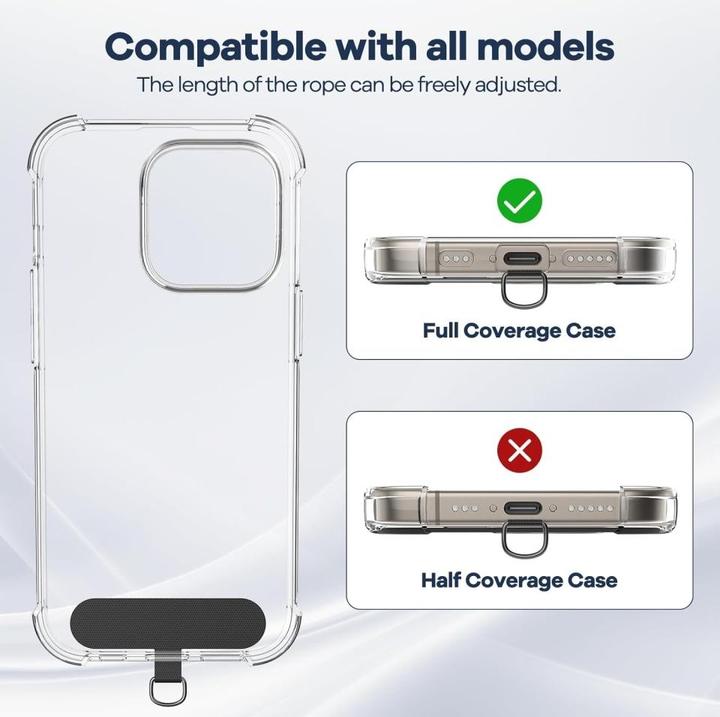 Produktbild Screenguard Universal Necklace Handykette für Smartphone Hüllen