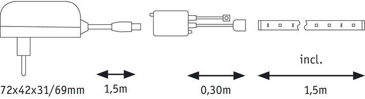 Actual product image Paulmann Flex LED (Multicoloured, 150 cm, Indoor)