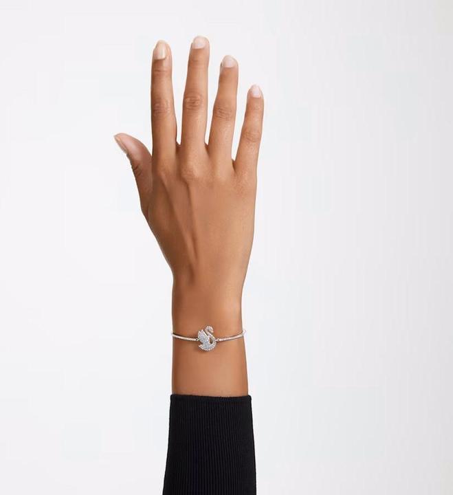 Image du produit Swarovski Iconic Swan Bracelet-jonc Cygne Blanc (24 cm, Métal Swarovski)