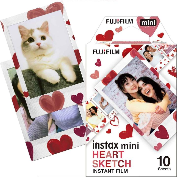 Actual product image Fujifilm Instax Mini Heart Sketch (Instax Mini 11, Instax Mini Evo, Instax Mini 90, Instax mini 12)