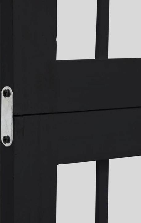 Image du produit VidaXL Paravent Séparateur de pièce 4 pièces Noir Bois massif Paulownia