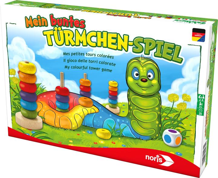Actual product image Noris My colorful turret game (German, Italian, French, Dutch)