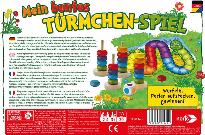 Noris Mein buntes Türmchenspiel (Niederländisch, Italienisch, Französisch, Deutsch)