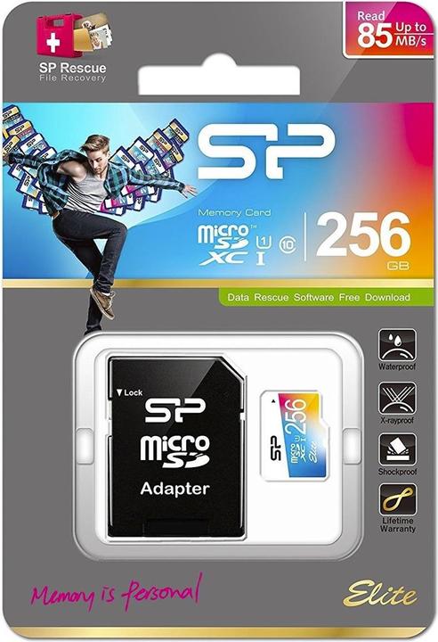Immagine prodotto Silicon Power Elite 256 (256 GB, microSDXC, U1, UHS-I)