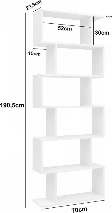 Produktbild Wohnling Anton (70 x 23.5 x 190.5 cm)