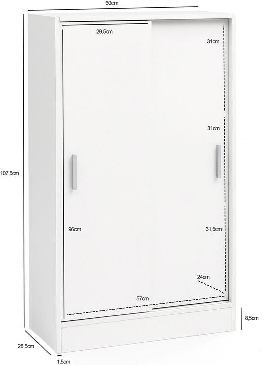Actual product image Wohnling Finja (60 x 107 x 23 cm)