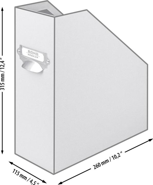 Produktbild Rössler Stehsammler S.O.H.O. Schwarz A4 Schwarz (A4)