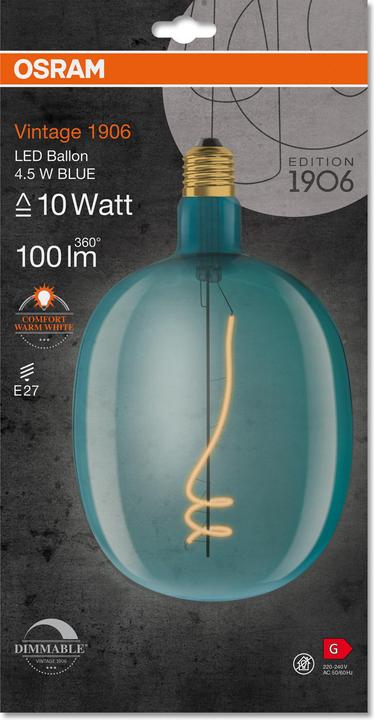 Image du produit Osram Année 1906 (E27, 4.50 W, 100 lm, 1 x, G)