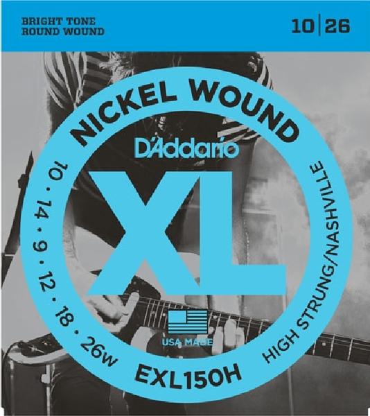 Image du produit D'Addario EXL150H - High Strung Nashville Tuning (12 x, Guitare électrique, 0.01")