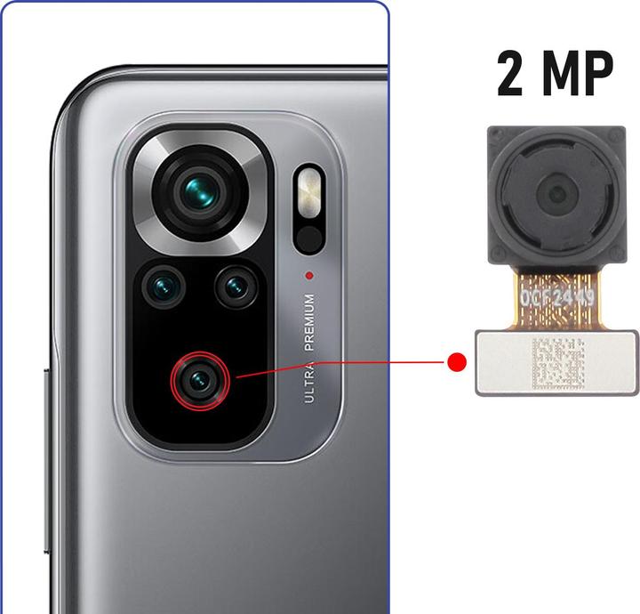 Produktbild Clappio Makro-Objektiv Ersatzteil (Xiaomi Redmi Note 10S)