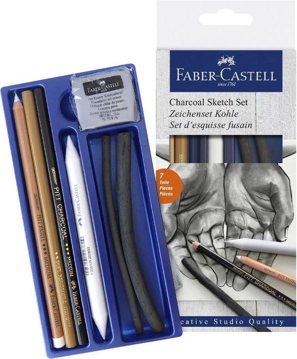 Actual product image Faber-Castell Charcoal set (Sorted, 7 x)