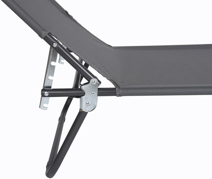Produktbild VCM Sonnenliege Liegestuhl mit Sonnendach (185 cm)