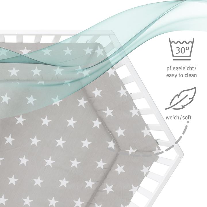 Produktbild Roba Laufgitter 6-eckig Little Stars (118.50 cm, 103.50 cm, MDF)