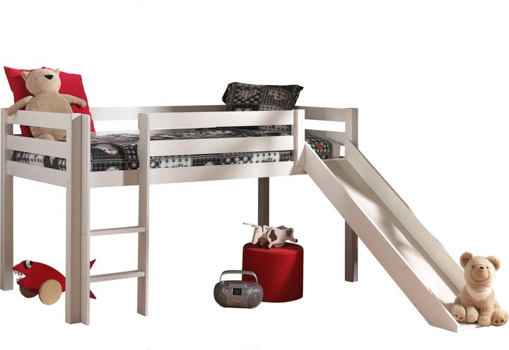 Image du produit Vipack Lit mi-hauteur Princess Sophie avec toboggan (90 x 200 cm)