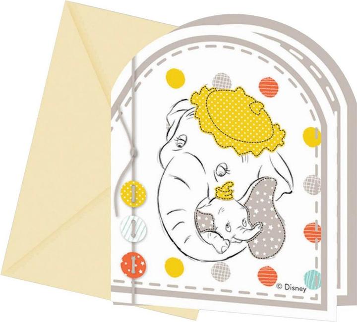 Produktbild Disney Baby Shower Einladungen (6er Pack) (6 Stk.)