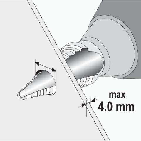 Actual product image Yato Cylindrical step drill 6 12 13 14 16 15 17 18 20 19 mm (YT-44744) (6, 12, 13, 14, 15, 16, 17, 18, 20, 19 mm)