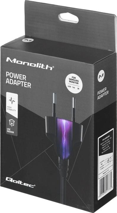 Immagine prodotto Qoltec 51773 Adattatore di alimentazione per monitor Samsung