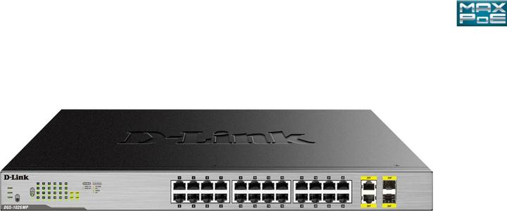 Produktbild D-Link 26-PORT LAYER2 POE+ GB SWITCH (24 Ports)