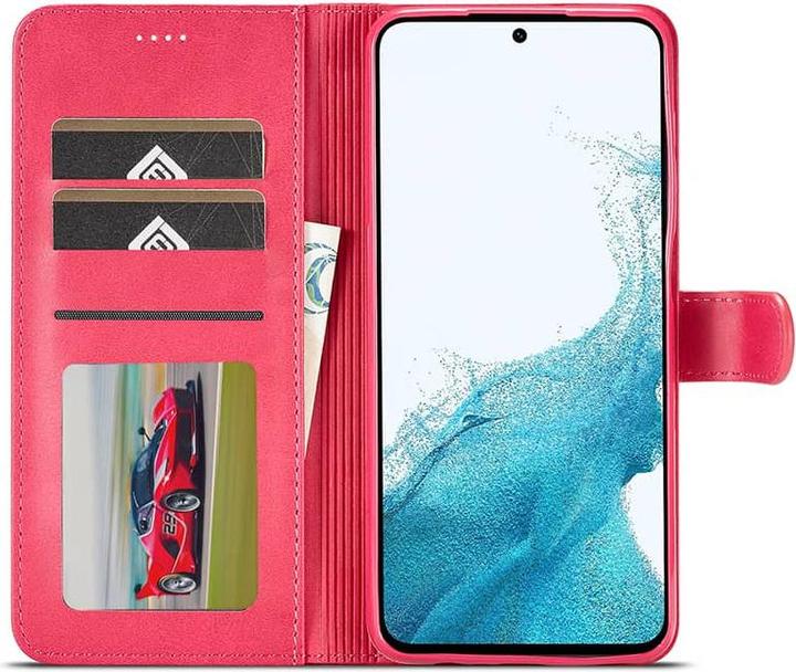 Actual product image LC.Imeeke Huawei P30 Lite - Wallet case with 3 card slots & magnetic fastener, pink (Huawei P30 Lite)