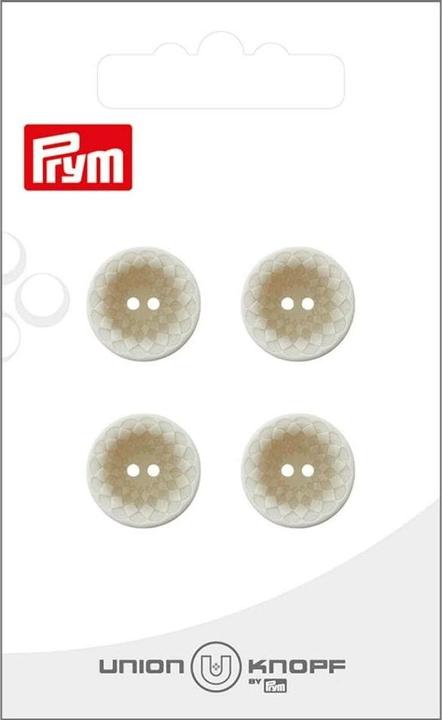 Produktbild Prym Knöpfe Polyester 15 mm, 4 Stück, Creme