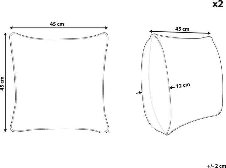 Produktbild Beliani Sebrine (45 x 45 cm)