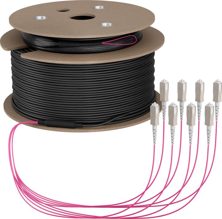 Image du produit EFB Elektronik Câble trunk U-DQ ZN BH OM4 8G 1x8 SC-SC 160m Dca LSZH (160 m)