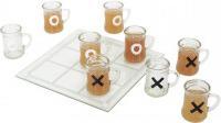 Mister Gadget jeu à boire tic tac toe en verre chope x9