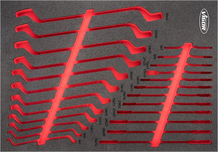 Actual product image Vigor Soft foam insert, empty V6808-L