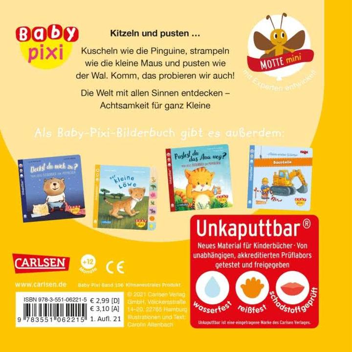 Image du produit Altenbach:Baby Pixi (unkaputtbar) 106: (Allemand, Carolin Altenbach, 2021)