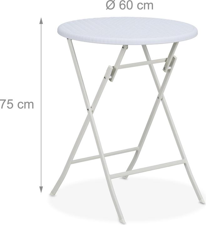 Actual product image Relaxdays garden table (60 cm)
