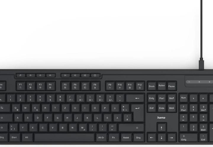 Produktbild Hama USB-Tastatur-Maus-Set CKM-200 kabelgebunden Media-Tasten SW QWERTZ (DE, Kabelgebunden)