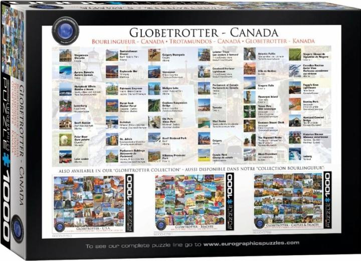 Produktbild Eurographics Globetrotter Kanada (1000 Teile)