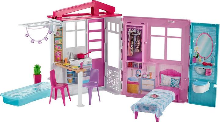 Produktbild Barbie Ferienhaus mit Möbeln und Puppe