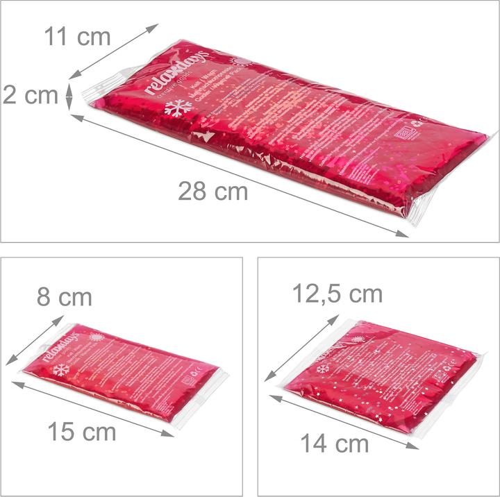 Image du produit Relaxdays Tampons de refroidissement roses (8 x, 1790 g)