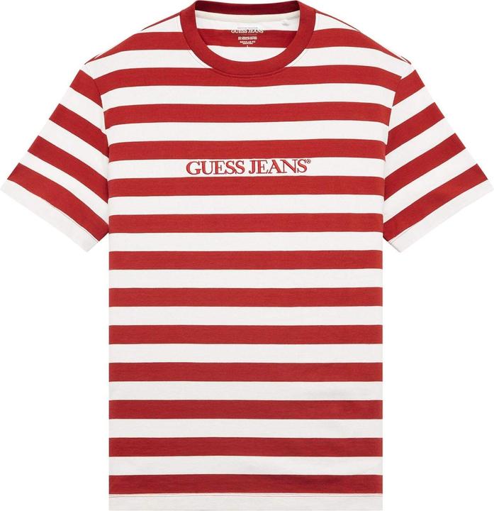 Guess gestreiftes t-shirt it logo (M)