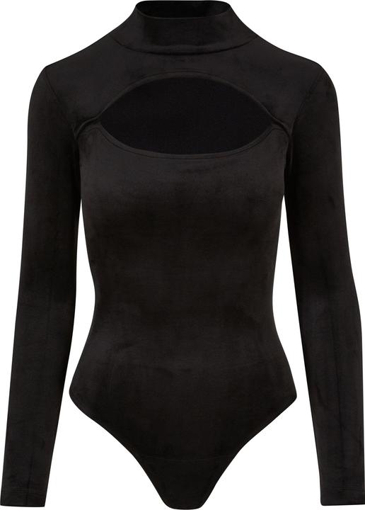 Urban Classics Ladies Velvet Cut-Out Turtleneck Body - 111249