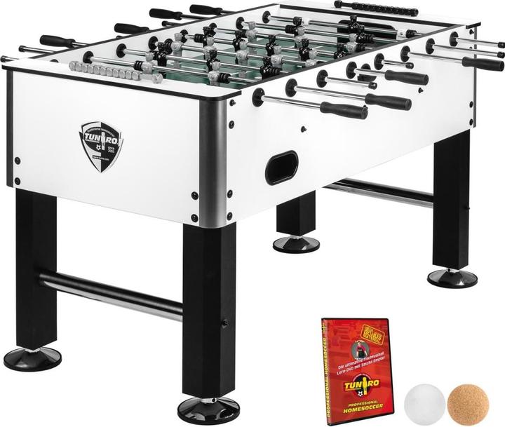 Produktbild Tuniro Kickertisch BASIC Weiss Tischkicker