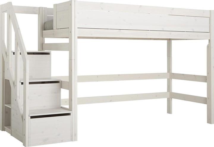 Image du produit Lifetime Kidsrooms Lit de mi-hauteur avec escalier 90x200cm (90 x 200 cm)