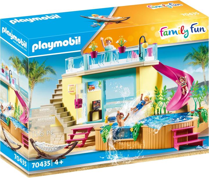 Produktbild Playmobil Bungalow mit Pool (70435, Playmobil Family Fun)