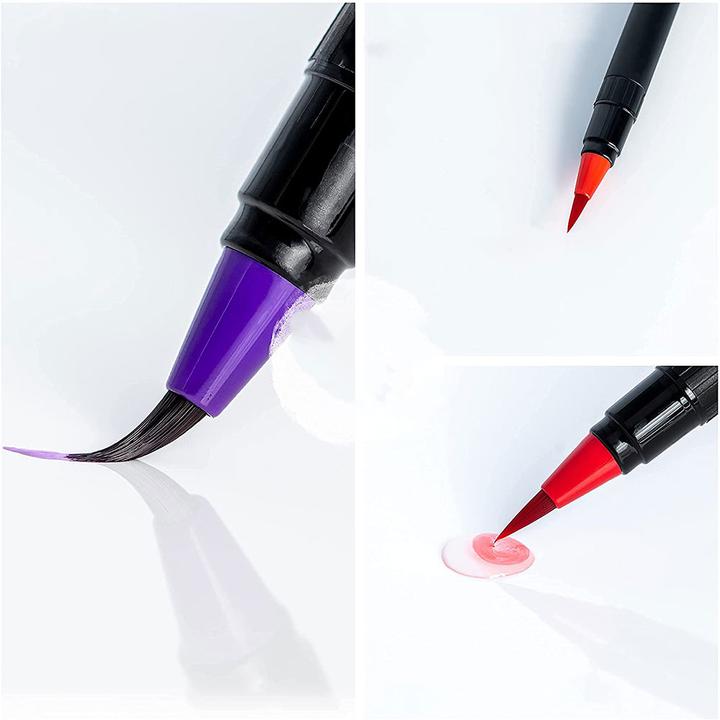 Actual product image I Am Creative Double-tip Dual Brush Pen (Colored, 36 x)