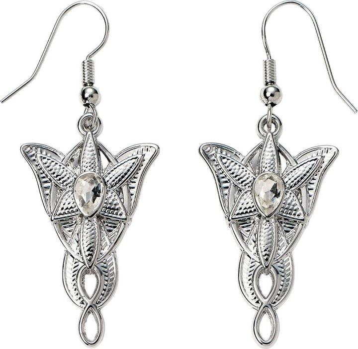 Lord of the rings Silberfarben Ohrringe Evenstar (100% synthetisches Material)