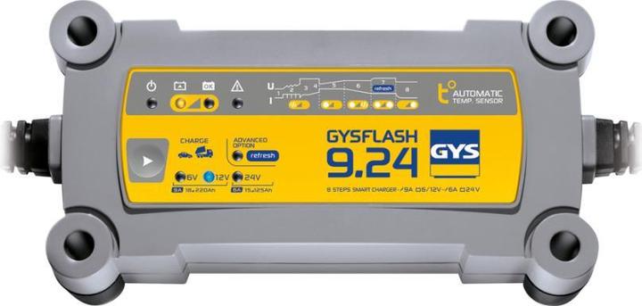 GYS Ladegerät FLASH 9.24 (6V, 12V, 24V, 9 A)