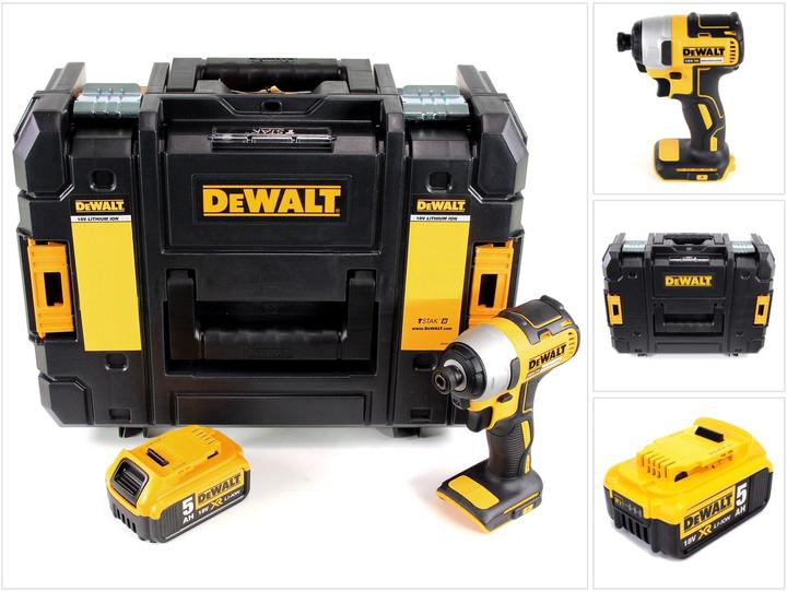 Actual product image DeWalt DCF 787 Battery impact wrench 18V 170Nm Brushless + 1x Battery 5,0Ah + TSTAK - without charger (Rechargeable battery operated)