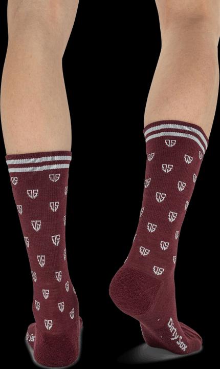 Actual product image Dirtysox All Mountain Merino Socks - Heath Red - 20cm (44 - 47)
