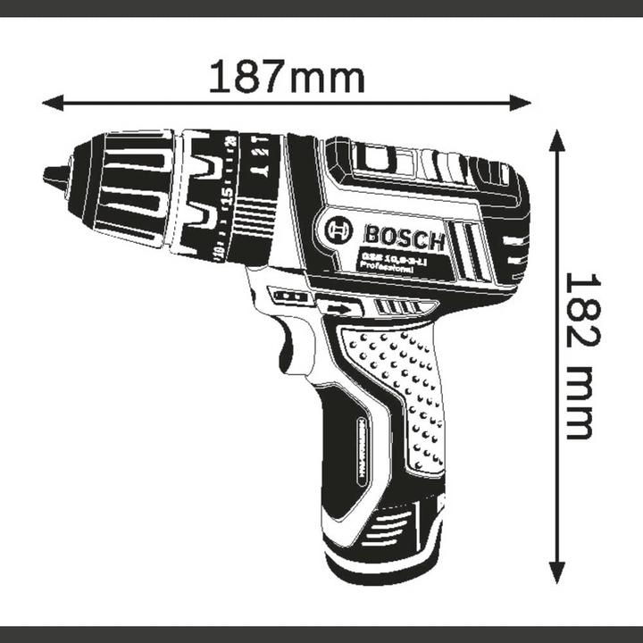 Actual product image Bosch Professional GSB 12V-15 (Rechargeable battery operated)