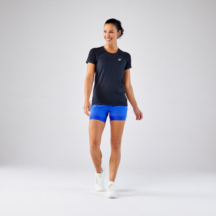 Kuikma Damen Tennis T-Shirt - TTS Light F schwarz