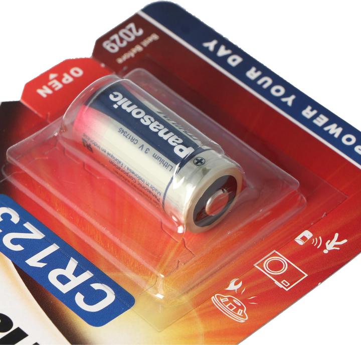 Produktbild Panasonic Batterie 18 Stück CR123A (18 Stk., CR123A, 1550 mAh)