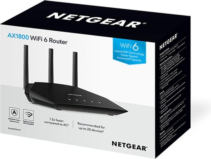 Actual product image Netgear RAX10 AX1800