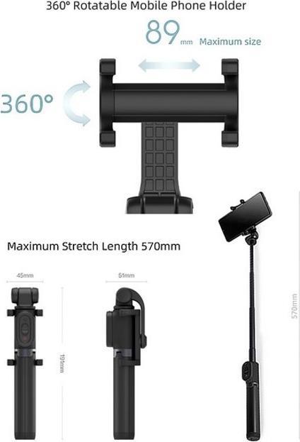 Actual product image Xiaomi Mi Zoom Selfie Stick Tripod