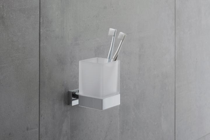 Actual product image Duravit Glass holder KARREE glass matt chrome